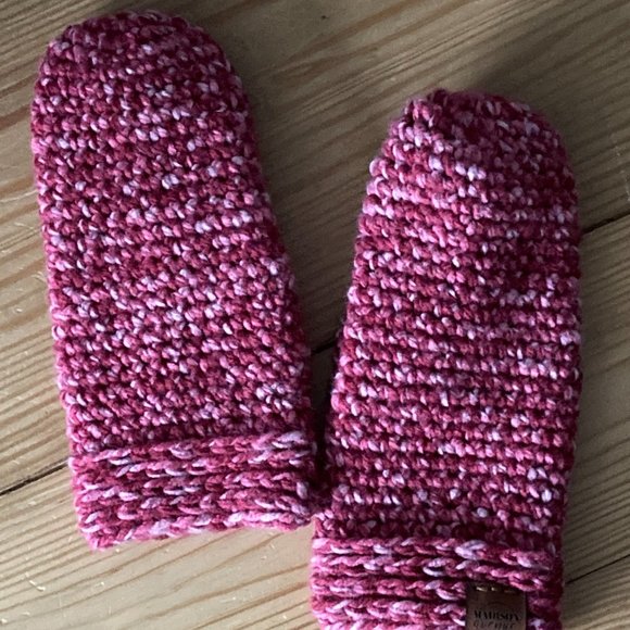 Berry multi color hand crochet mittens - Adult / Inventory Reduction Sale - Picture 7 of 7